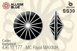 Preciosa MC Rivoli MAXIMA (436 11 177) SS39 - Color Unfoiled