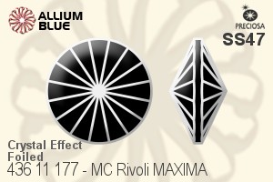 Preciosa MC Rivoli (436 11 177) SS47 - Crystal Effect With Dura™ Foiling - Haga Click en la Imagen para Cerrar