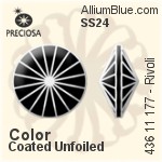 Preciosa MC Rivoli MAXIMA (436 11 177) SS29 - Clear Crystal With Dura™ Foiling