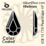 Preciosa MC Pearshape Flat-Back Hot-Fix Stone (438 15 110) 10x6mm - Color