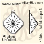 Swarovski Kaleidoscope Square Settings (4499/J) 10mm - Plated Unfoiled