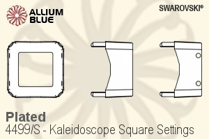 施华洛世奇 Kaleidoscope 正方形花式石爪托 (4499/S) 6mm - 镀面 - 关闭视窗 >> 可点击图片