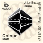 Preciosa プレシオサ MC マシーンカットビーズ Rondell (451 69 302) 4.7x5mm - クリスタル