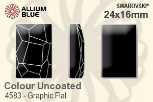 Swarovski Graphic Flat Fancy Stone (4583) 24x16mm - Colour (Uncoated) Unfoiled - 关闭视窗 >> 可点击图片