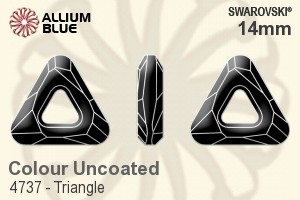 Swarovski Triangle Fancy Stone (4737) 14mm - Colour (Uncoated) Unfoiled - Click Image to Close