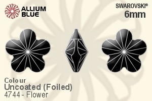 Swarovski Flower Fancy Stone (4744) 6mm - Color With Platinum Foiling - Haga Click en la Imagen para Cerrar