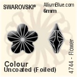 Swarovski Flower Fancy Stone (4744) 10mm - Crystal Effect With Platinum Foiling