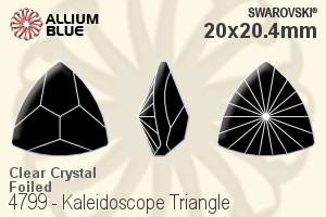施華洛世奇 Kaleidoscope Triangle 花式石 (4799) 20x20.4mm - 透明白色 白金水銀底 - 關閉視窗 >> 可點擊圖片