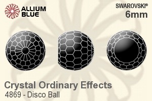 Swarovski Disco Ball Fancy Stone (4869) 6mm - Crystal Effect Unfoiled - Haga Click en la Imagen para Cerrar