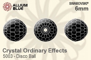 施华洛世奇 Disco Ball 串珠 (5003) 6mm - 白色（半涂层）