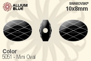 施華洛世奇 Mini 橢圓形 串珠 (5051) 10x8mm - 顏色 - 關閉視窗 >> 可點擊圖片
