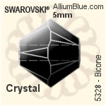 Swarovski Bicone Bead (5328) 5mm - Crystal Effect (Full Coated)
