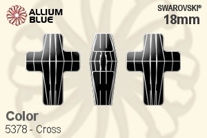 Swarovski Cross Bead (5378) 18mm - Color - Click Image to Close