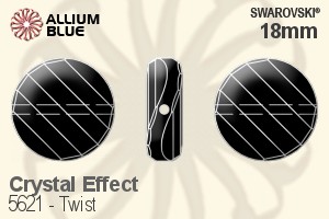 施華洛世奇 Twist 串珠 (5621) 18mm - 白色（半塗層） - 關閉視窗 >> 可點擊圖片