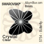 Swarovski Butterfly Bead (5754) 10mm - Crystal Effect