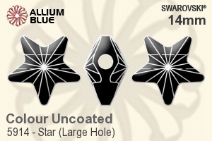 Swarovski Star (Large Hole) Bead (5914) 14mm - Colour (Uncoated) - Haga Click en la Imagen para Cerrar