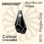 Swarovski Polygon Drop Pendant (6015) 50mm - Colour (Uncoated)