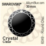 スワロフスキー ラウンド Disc ペンダント (6049) 20mm - クリスタル