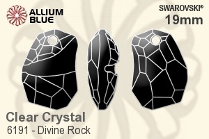 Swarovski Divine Rock Pendant (6191) 19mm - Clear Crystal - Haga Click en la Imagen para Cerrar