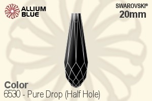 施華洛世奇 純潔Drop (Half Hole) 吊墜 (6530) 20mm - 顏色