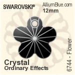 Swarovski Flower Pendant (6744) 20mm - Clear Crystal