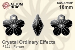スワロフスキー Flower ペンダント (6744) 18mm - クリスタル エフェクト