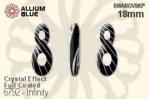 Swarovski Infinity Pendant (6792) 18mm - Crystal Effect (Full Coated) - Click Image to Close