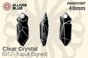 Swarovski Kaputt (Signed) Pendant (6912) 40mm - Clear Crystal - Click Image to Close