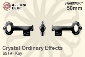 スワロフスキー Key ペンダント (6919) 50mm - クリスタル エフェクト - ウインドウを閉じる