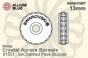 Swarovski BeCharmed Pavé Stopper (81001) 13mm - CE White / Crystal Aurore Boreale - Haga Click en la Imagen para Cerrar