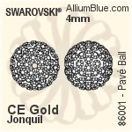 Swarovski Pavé Ball (86001) 4mm - Sky Blue / Light Sapphire