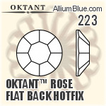 223 - Oktant™ Rose Flat Back Hotfix