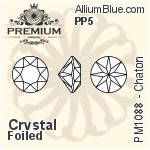 PREMIUM 33 Facets Chaton (PM1088) PP9 - Clear Crystal With Foiling