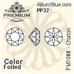 PREMIUM 33 Facets Chaton (PM1088) PP32 - Color With Foiling