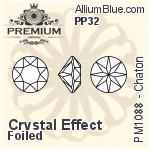 PREMIUM 33 Facets Chaton (PM1088) PP32 - Crystal Effect With Foiling