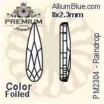 PREMIUM Raindrop Flat Back (PM2304) 8x2.3mm - Crystal Effect With Foiling