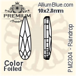 PREMIUM Raindrop Flat Back (PM2304) 8x2.3mm - Color With Foiling
