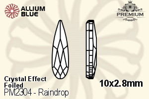 PREMIUM Raindrop Flat Back (PM2304) 10x2.8mm - Crystal Effect With Foiling - 关闭视窗 >> 可点击图片
