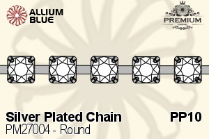 PREMIUM Round Cupchain (PM27004) PP10 - Silver Plated Chain