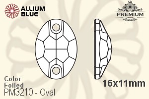 PREMIUM Oval Sew-on Stone (PM3210) 16x11mm - Color With Foiling - Haga Click en la Imagen para Cerrar