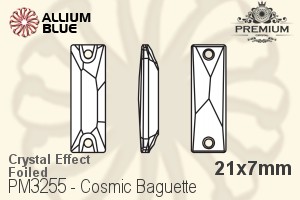 プレミアム Cosmic Baguette ソーオンストーン (PM3255) 21x7mm - クリスタル エフェクト 裏面フォイル - ウインドウを閉じる