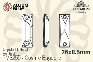 PREMIUM Cosmic Baguette Sew-on Stone (PM3255) 26x8.5mm - Crystal Effect With Foiling