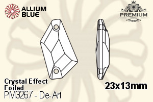PREMIUM De-Art Sew-on Stone (PM3267) 23x13mm - Crystal Effect With Foiling - Haga Click en la Imagen para Cerrar