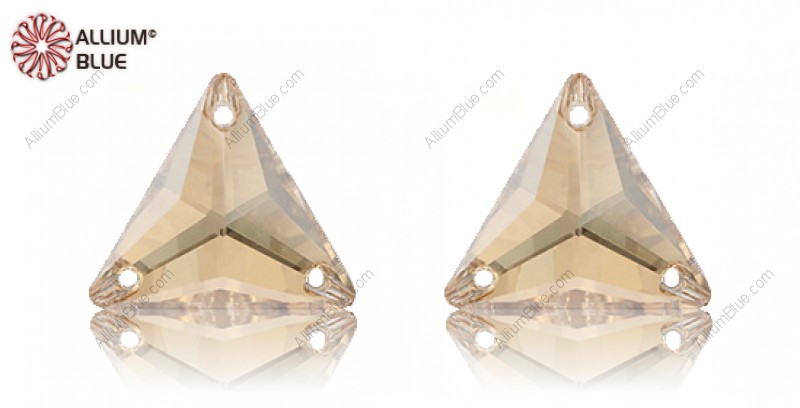 PREMIUM CRYSTAL Triangle Sew-on Stone 16mm Crystal Golden Shadow F