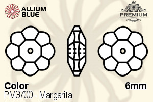 プレミアム Margarita ソーオンストーン (PM3700) 6mm - カラー - ウインドウを閉じる