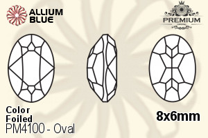 PREMIUM CRYSTAL Oval Fancy Stone 8x6mm Amethyst F