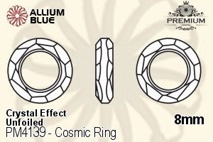PREMIUM Cosmic Ring Fancy Stone (PM4139) 8mm - Crystal Effect Unfoiled - Click Image to Close