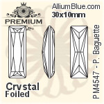 PREMIUM Princess Baguette Fancy Stone (PM4547) 15x5mm - Color With Foiling