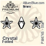 PREMIUM Star Fancy Stone (PM4745) 10mm - Color With Foiling