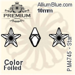 PREMIUM Star Fancy Stone (PM4745) 10mm - Crystal Effect With Foiling